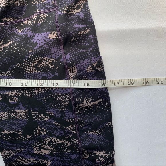 Lululemon Rip Wave Purple Thunder Black Speed Up Tight Full-On Luxtreme Size 8 - Picture 14 of 16